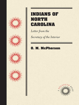 cover image of Indians of North Carolina